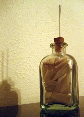 Bottle With Fortunes And Surgical Hand Pins