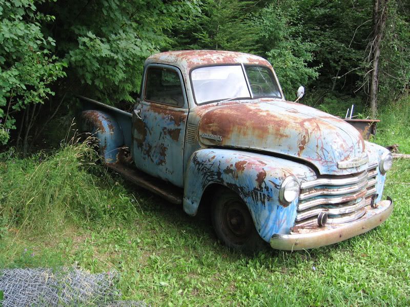 The starting trucks well here they are A 1947 Chevy 5 window 1 2 ton 