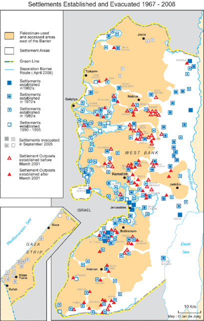 Growth of Settlement from 1967 to2008