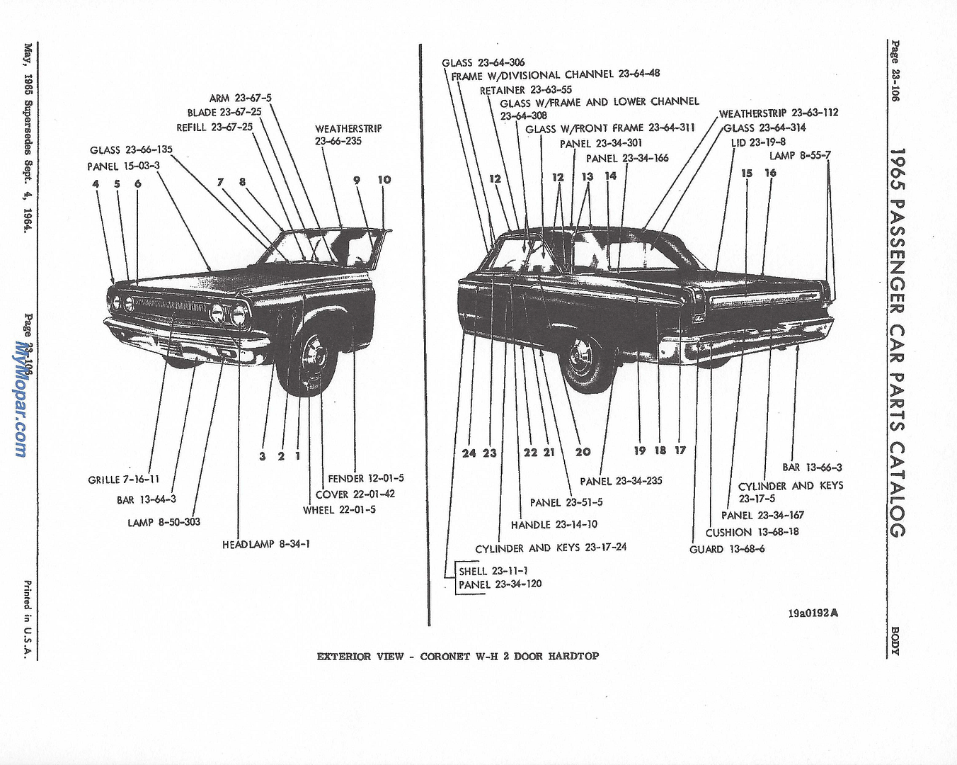 [Image: 1965FPB-1965Coronet4402DoorHardtop-Exter...g~original]