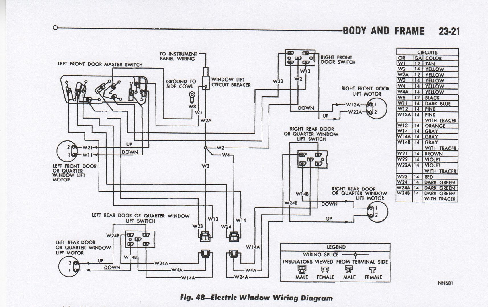 Vintage Power Window Systems