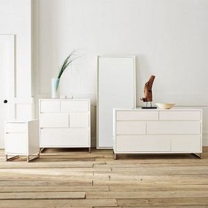 Hampton Gloss White Chest set