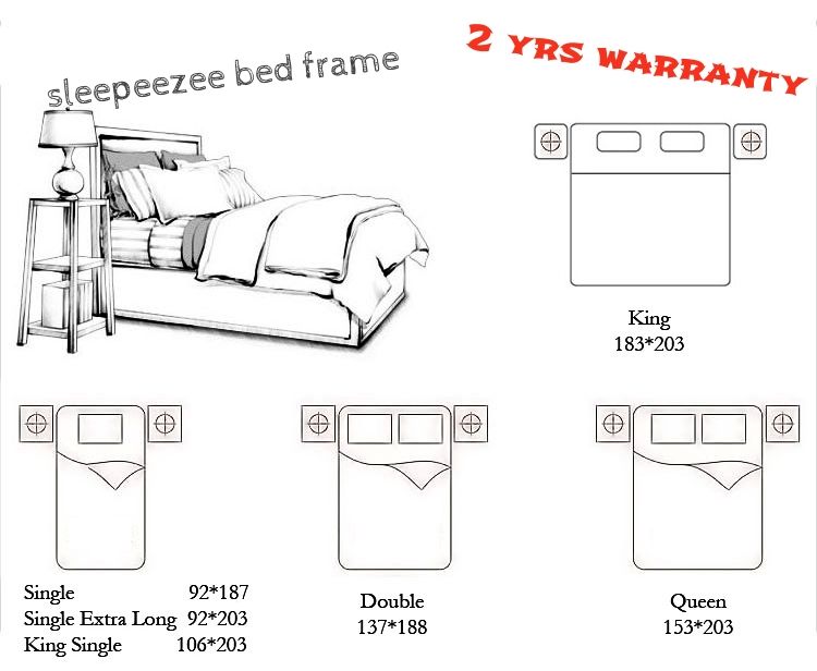New Sleepeezee Single/ King Single/ Double/Queen/King Ensemble Bed Base