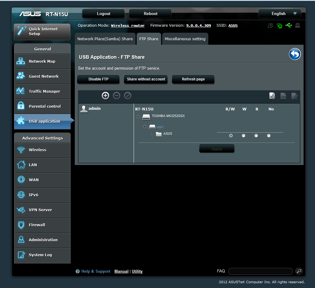 Asus RT-N56U User Manual