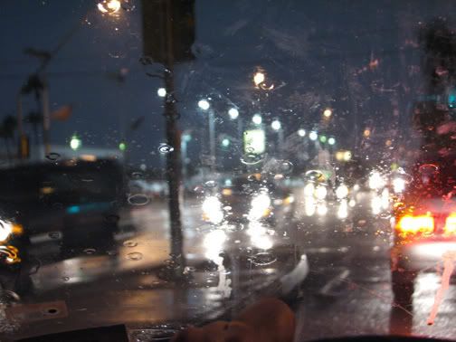 Rainy Night Car Window