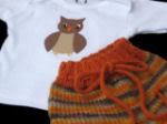 Itsy Bitsy Owl Shorties Set by Toadally Scrumptious
