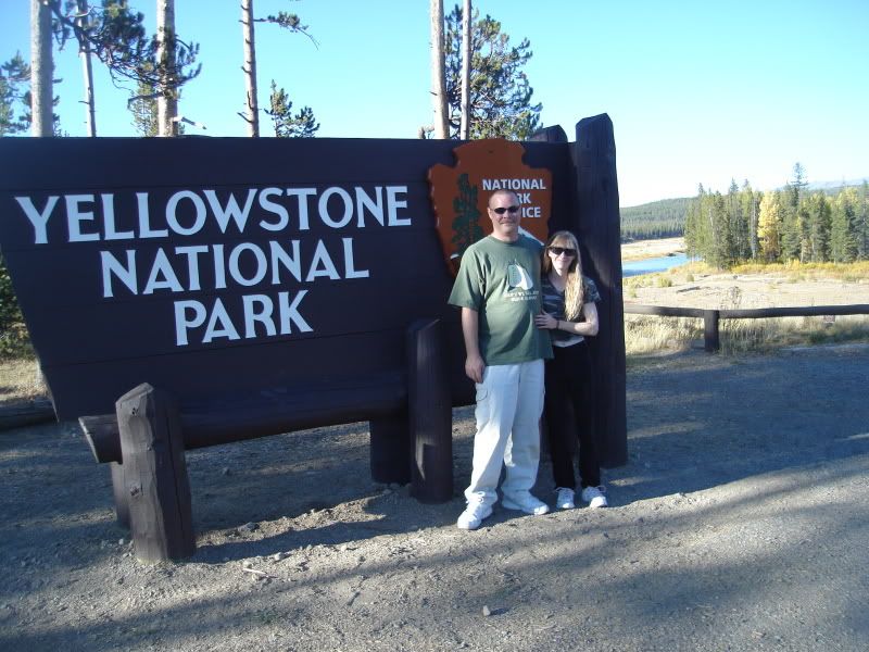 entering the Yellowstone National Park
