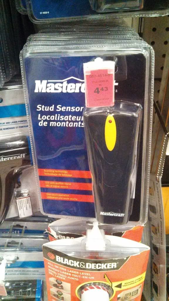 [Canadian Tire] Canadian Tire Mastercraft Stud Sensor / Finder 4.43