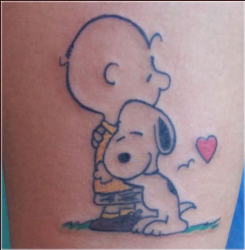 my Charlie Brown/Snoopy tattoo I got. ← Previous post • Next post →