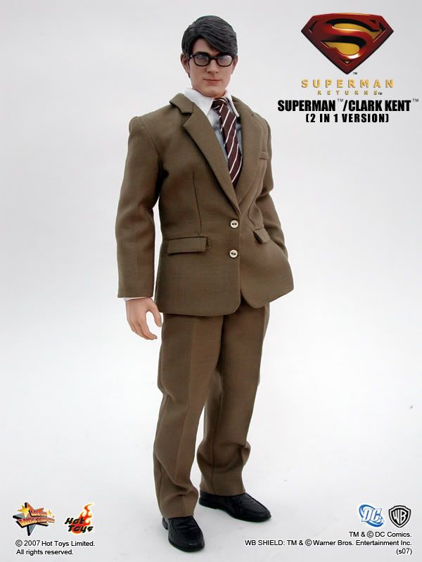 Toys Meteorite TM02 1/6 Superman Clark Kent Reporter office suit /head/body 