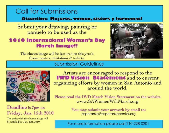 IWD Call for Submissions