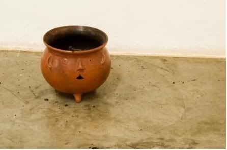 Crack cocaine was burned in this as part of the exhibit