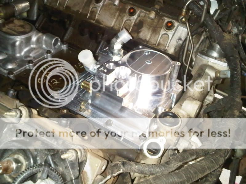 Ford 6.0 oil cooler location #2