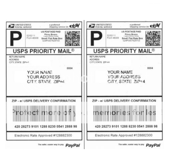 100 x Mailing Shipping Label for USPS Click N Ship UPS Fedex DHL  