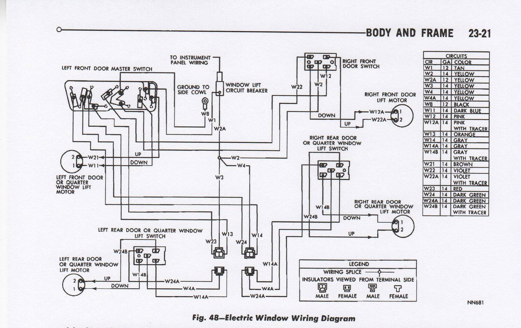 Vintage Power Window Systems? - Page 3 1969 dodge coronet wiring diagram 